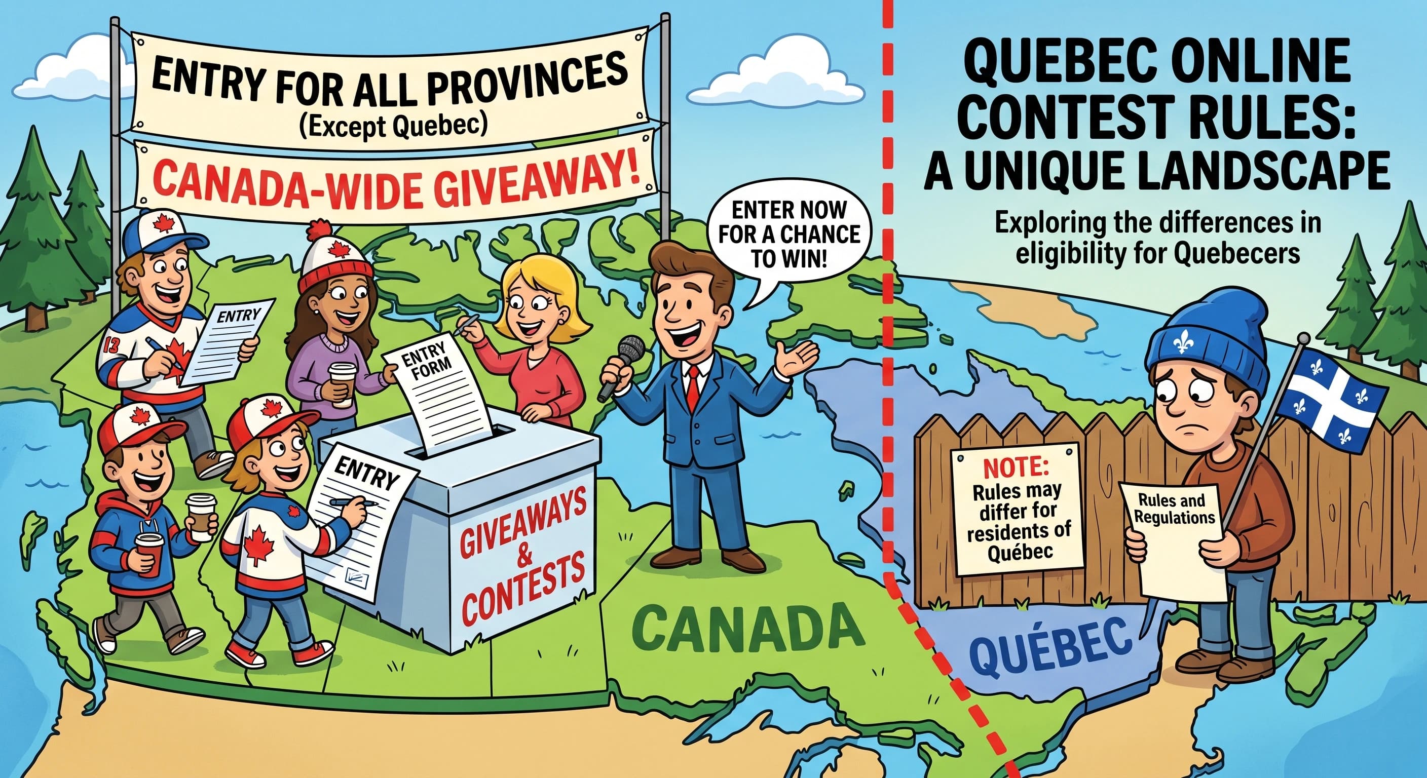Why Do Canadian Contests Exclude Quebec? What Changed in 2023